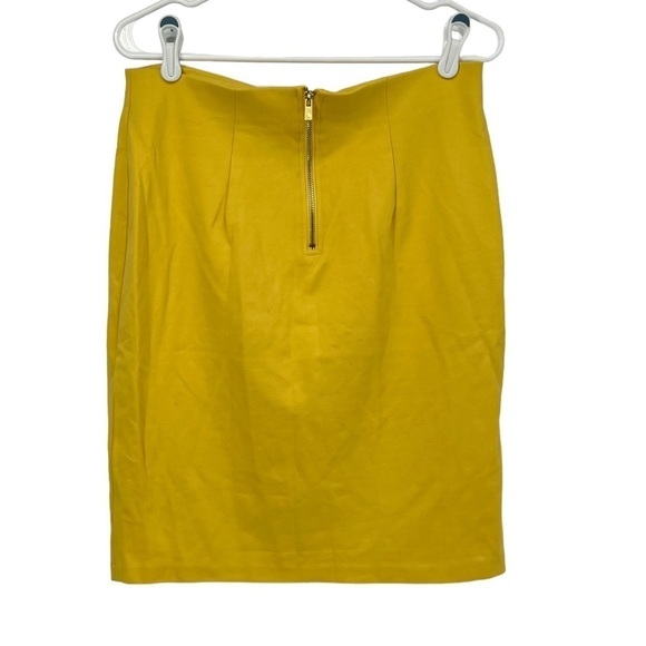 Premise Studio Mustard Yellow Stretch Pencil Skirt Size 10 Women's - Picture 3 of 5